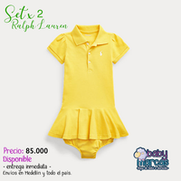 Vestido Polo 2 Pizas Amarillo