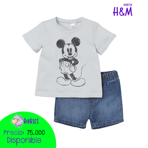 Set x 2 piezas short Mickey