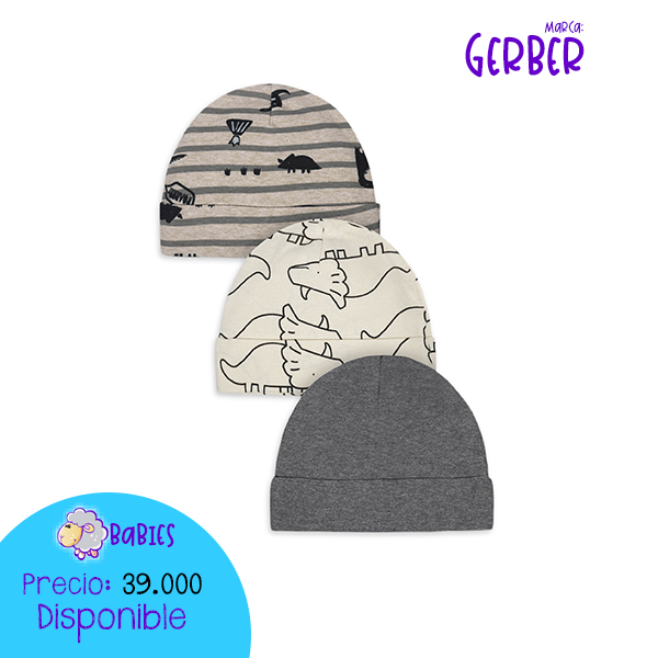 Set X 3 gorritos Niño 0-6 Meses