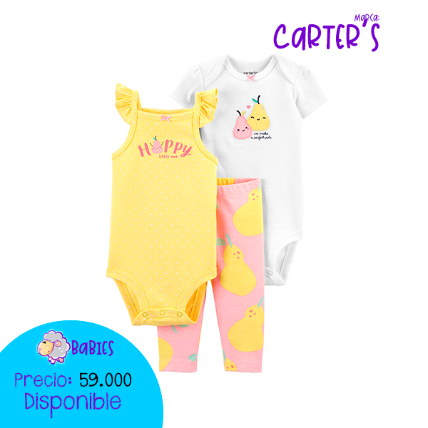 Set X 3 Piezas fruticas