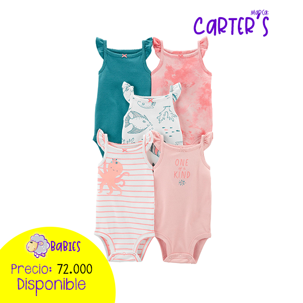 Set x 5 bodies M/S pulpo
