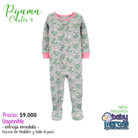 Pijama Con Piecitos Flores