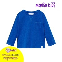 Camiseta manga larga azul