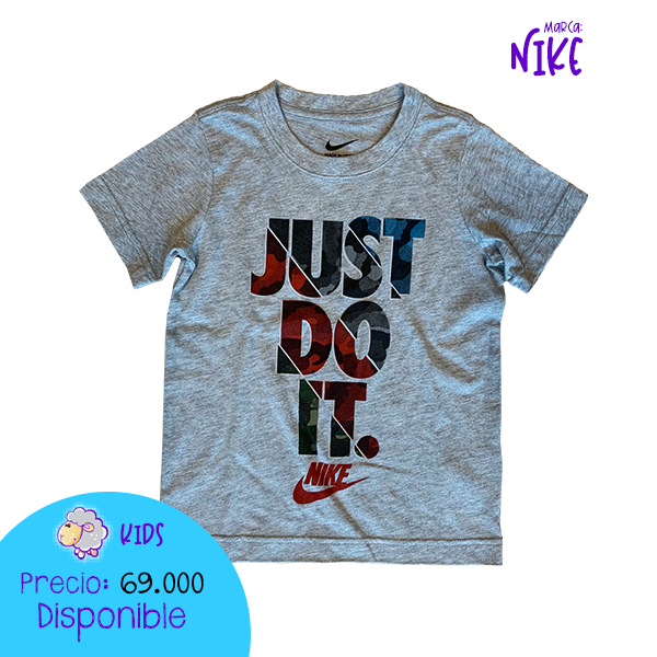Camiseta gris estampada Nike