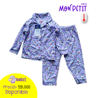 Pijama dos piezas térmica Unicornios violeta