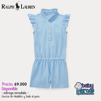 Cotton Flutter-Sleeve Romper