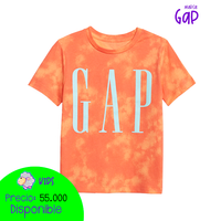 Camiseta con logo GAP naranja en Tie Dye
