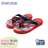 Chanclas Spiderman Rojo