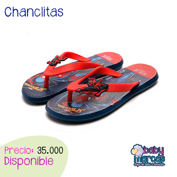 Chanclas Spiderman Azul