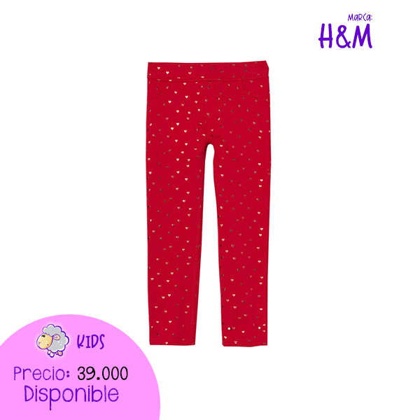 Pantalón Jegguins Rojo H&M