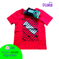 Camiseta roja Puma + medias