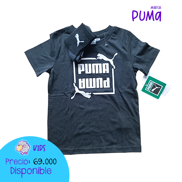 Camiseta negra Puma + medias