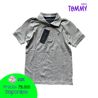 Camiseta tipo polo gris Tommy