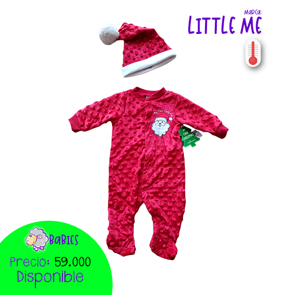 Pijama navidad papá noel + gorrito