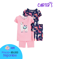 Set X 4 Piezas Pijamas Llamas