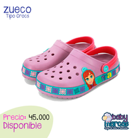 Zapato tipo Crocs Frozen Lila