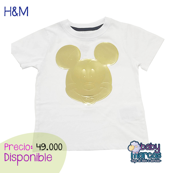 Camiseta Mickey Dorado